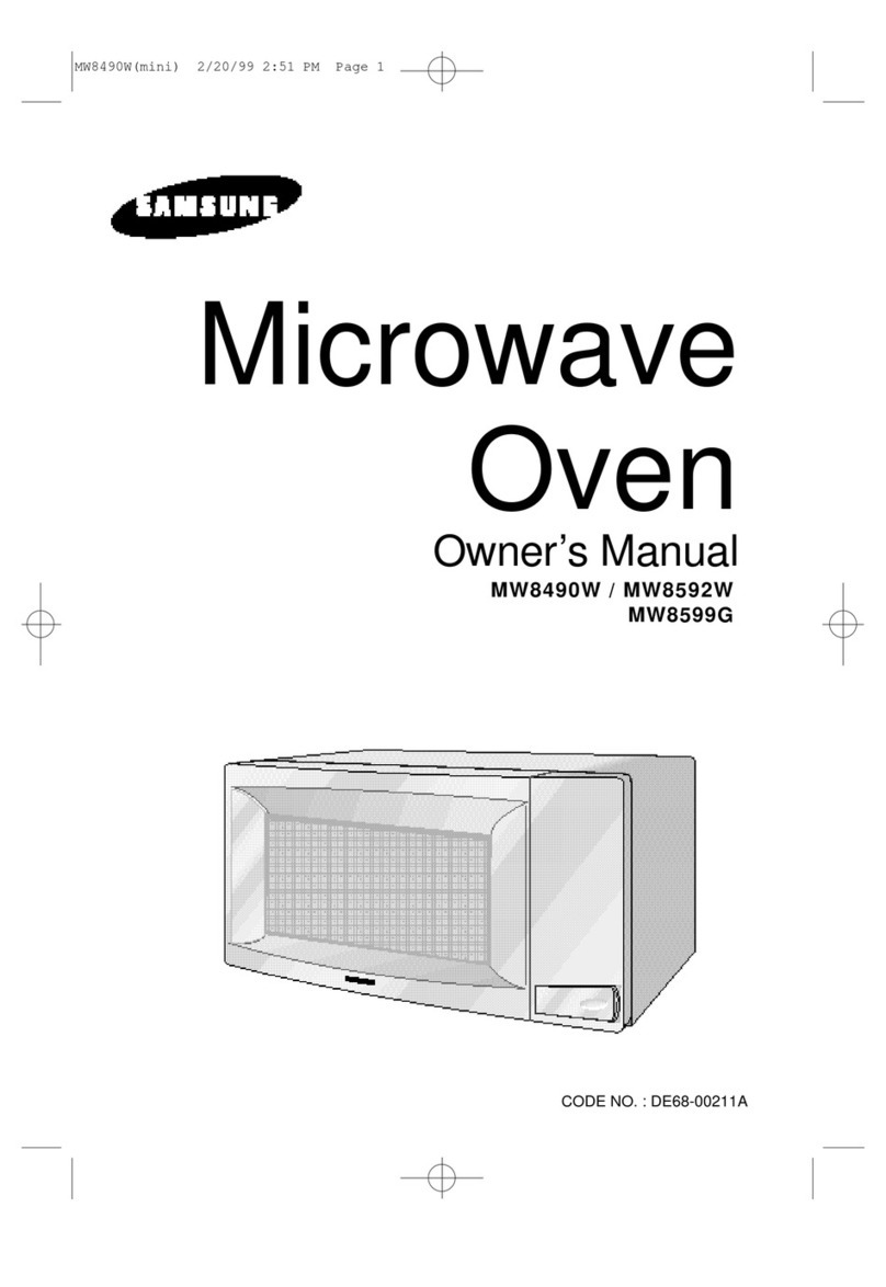 Samsung MW8592W User manual