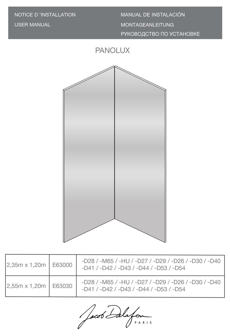 Jacob Delafon PANOLUX user manual
