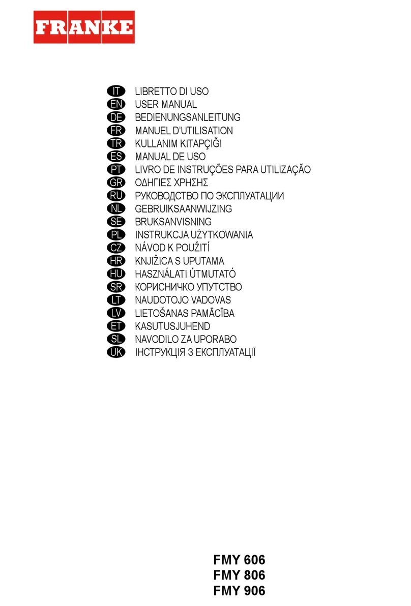 Franke FMY 606 User manual