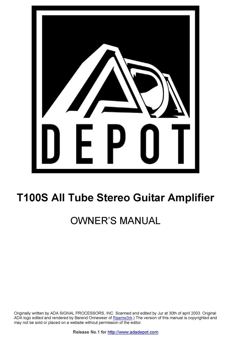 A/DA T100S User manual
