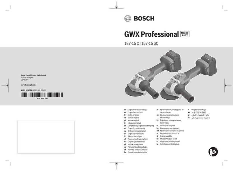 Bosch Professional GWX 18V-15 C User manual
