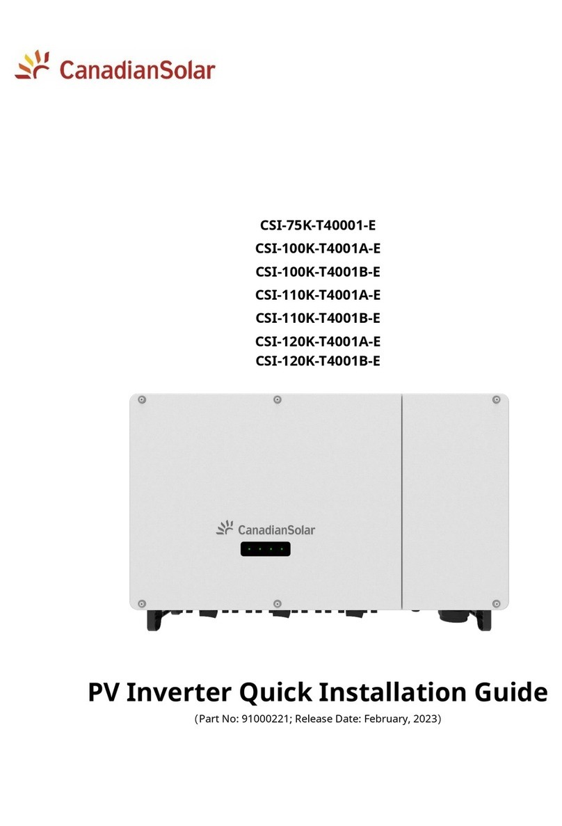 CanadianSolar CSI-75K-T40001-E Quick installation guide CanadianSolar CSI-75K-T40001-E Quick installation guide