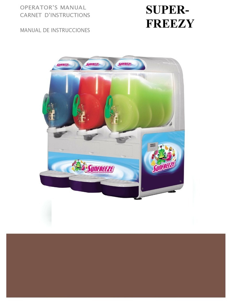 Sunfreeze SUPERFREEZY Operator's manual