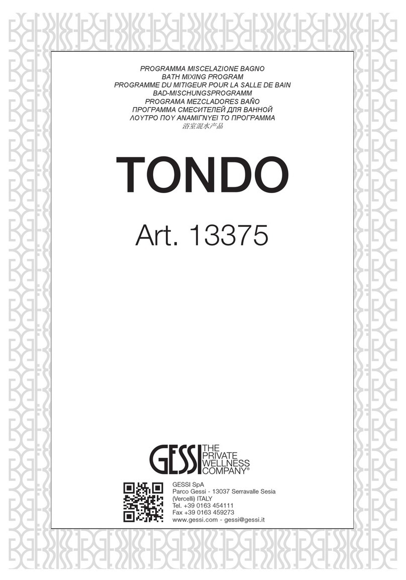 Gessi TONDO 13375 manual