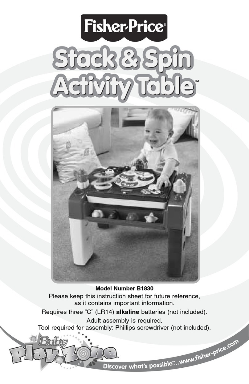 Fisher-Price Stack & Spin Activity Table B1830 instructions