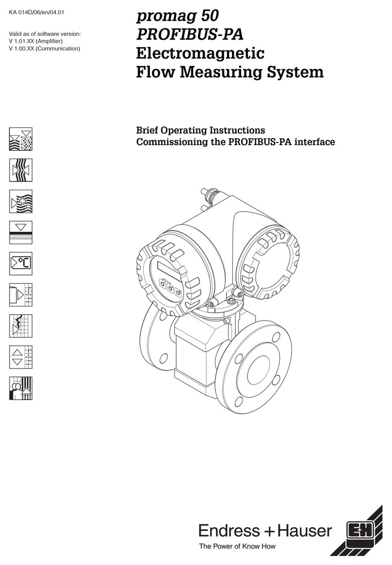 Endress+Hauser promag 50 PROFIBUS-PA Technical specifications