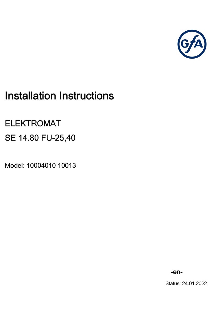 GFA 10004010 10013 installation instructions GFA 10004010 10013 installation instructions