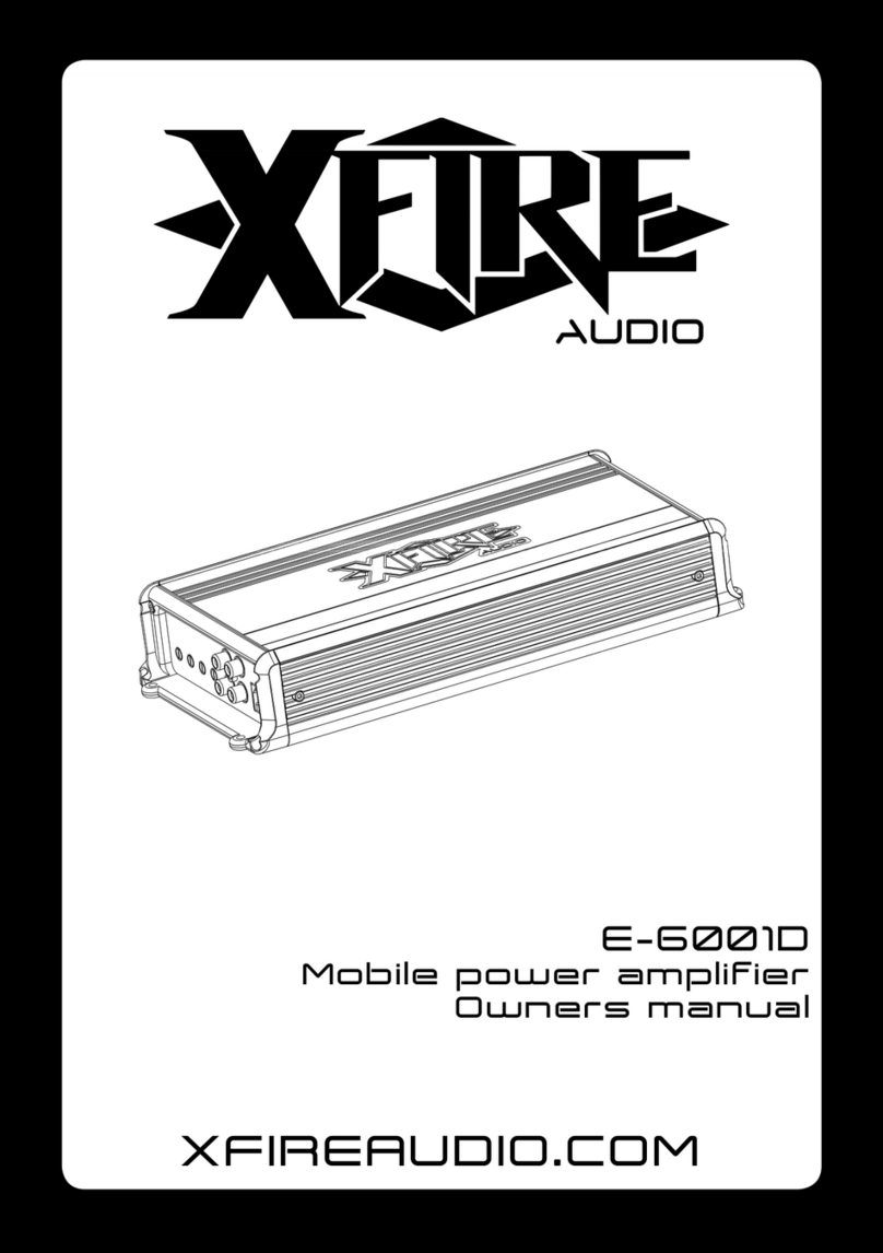 XFIRE AUDIO E-6001D owner's manual