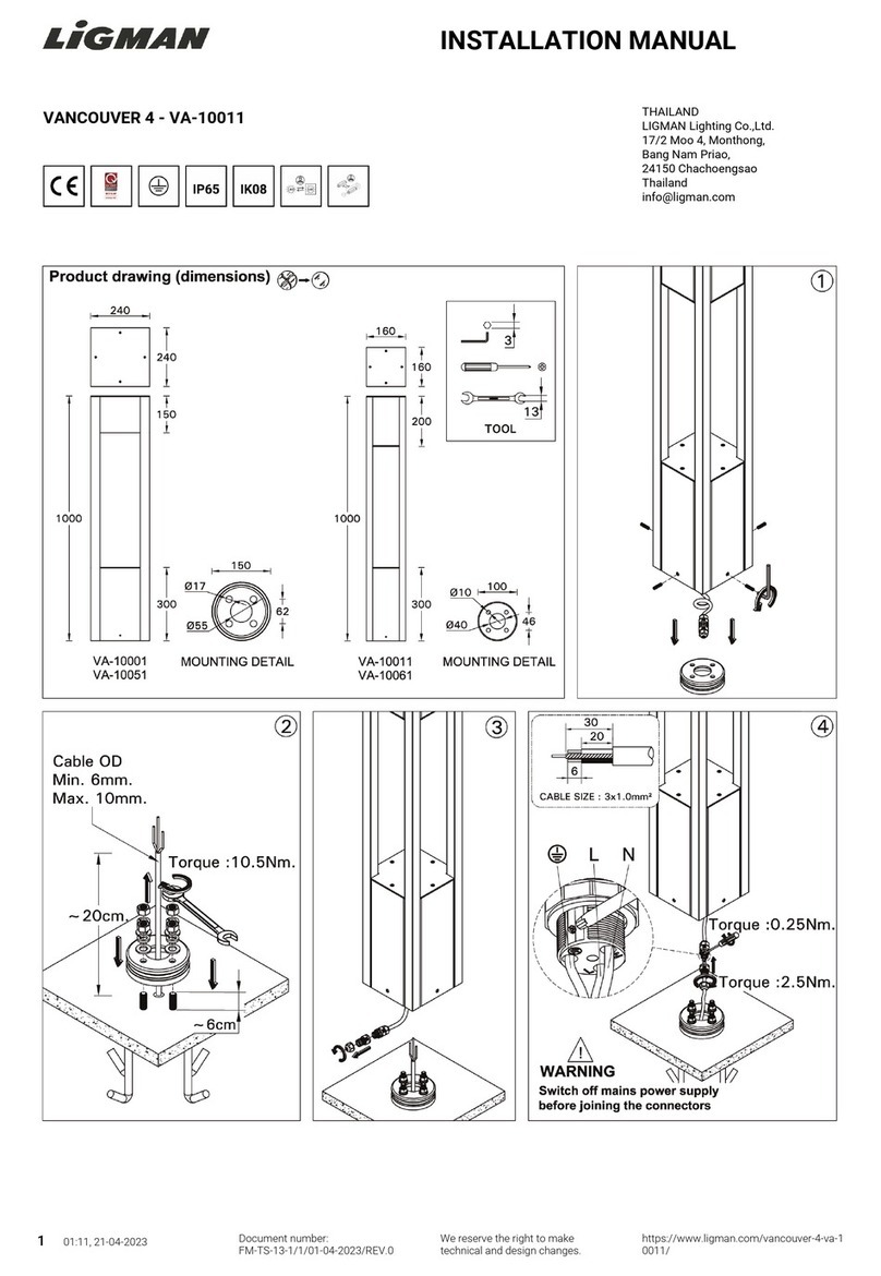 LIGMAN VANCOUVER 4 User manual