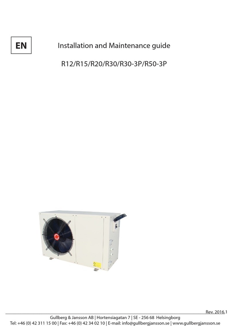 Gullberg & Jansson R12 Operating manual Gullberg & Jansson R12 Operating manual