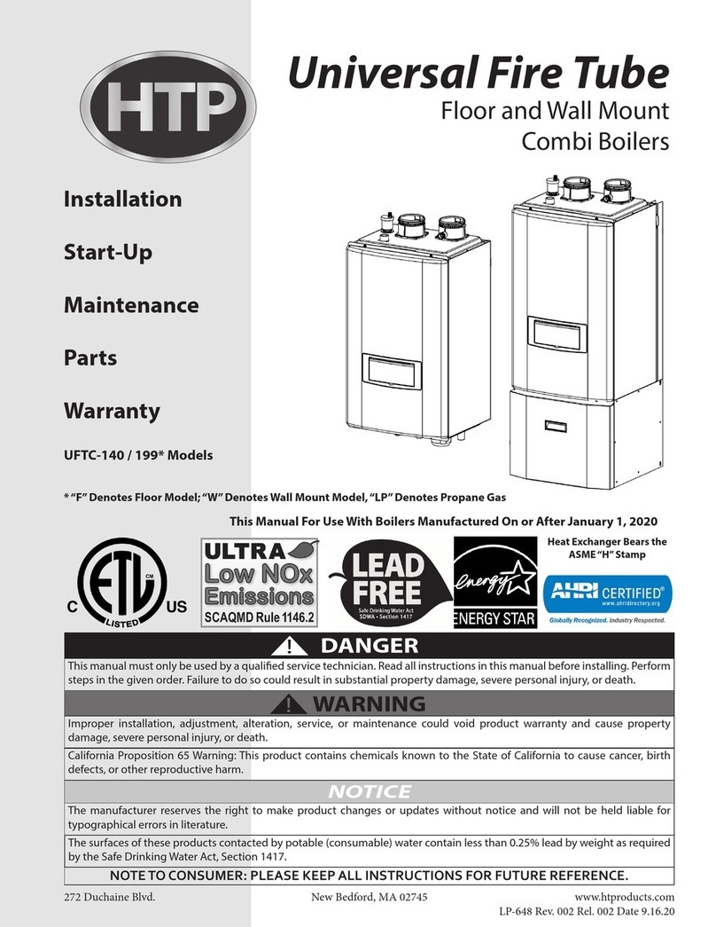 HTP UFTC-140 Installation, start-up, maintenance, parts, warranty