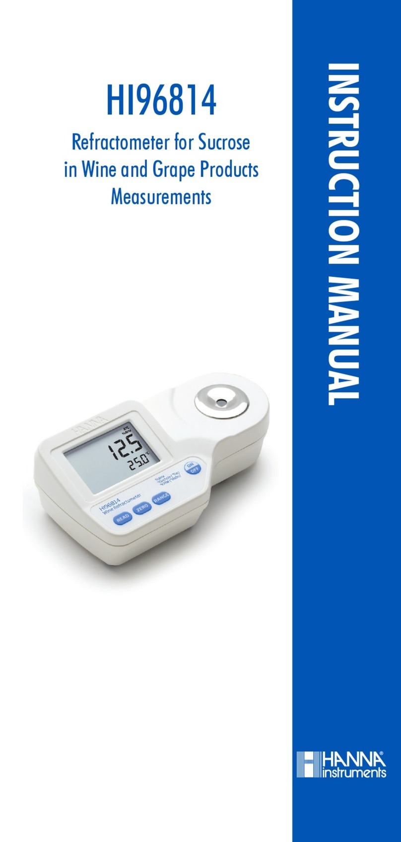Hanna Instruments HI 96814 User manual