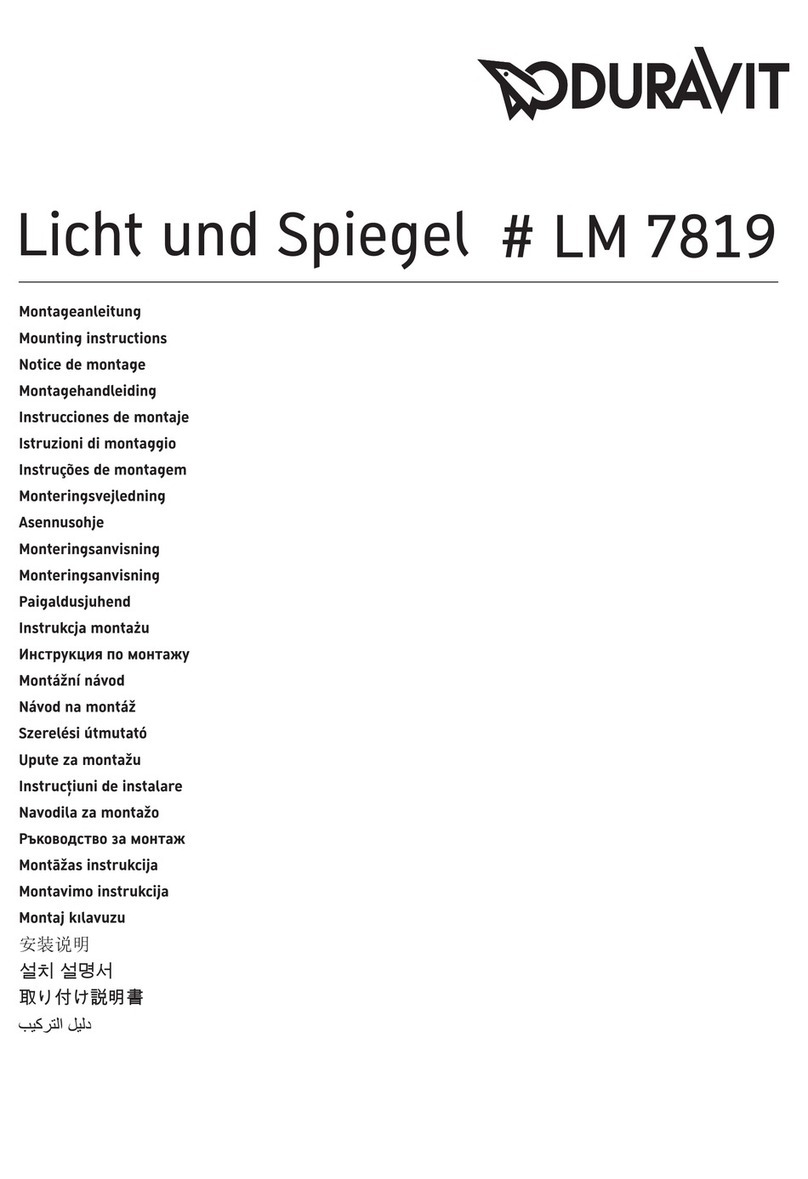 DURAVIT LM 7819 Mounting instructions
