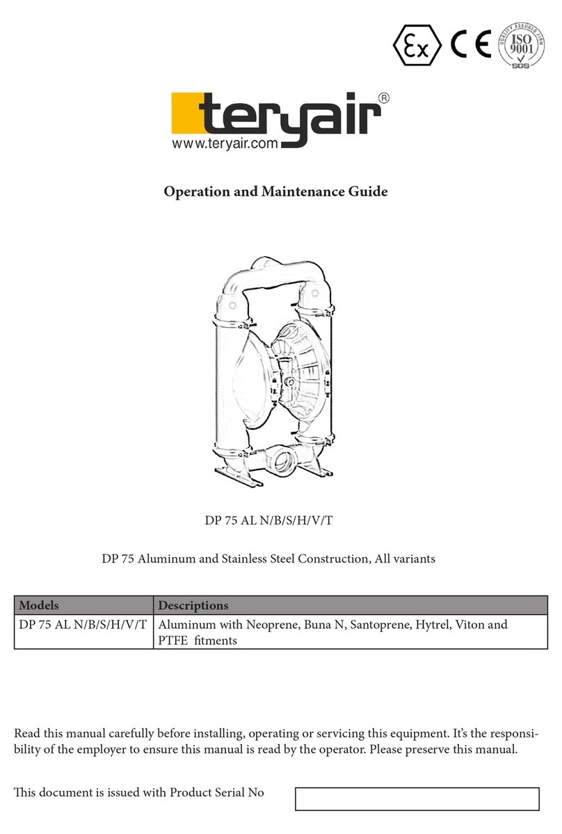 Teryair DP 75 AL N Operation and maintenance guide