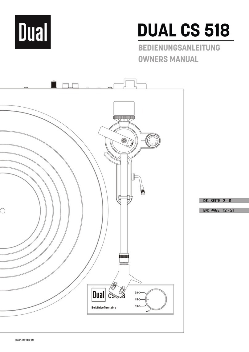 Dual CS 518 User manual