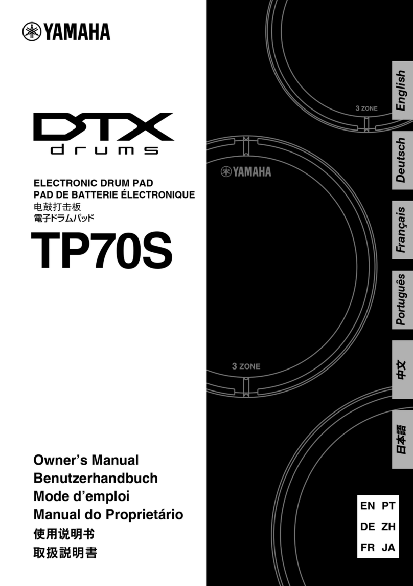Yamaha DTX Drums TP70S User manual Yamaha DTX Drums TP70S User manual