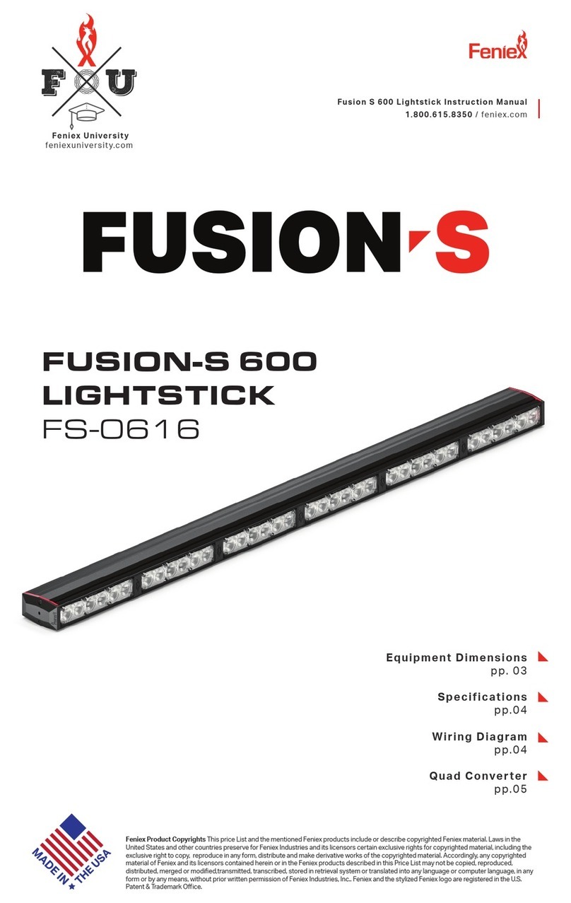 Feniex FUSION-S 600 manual