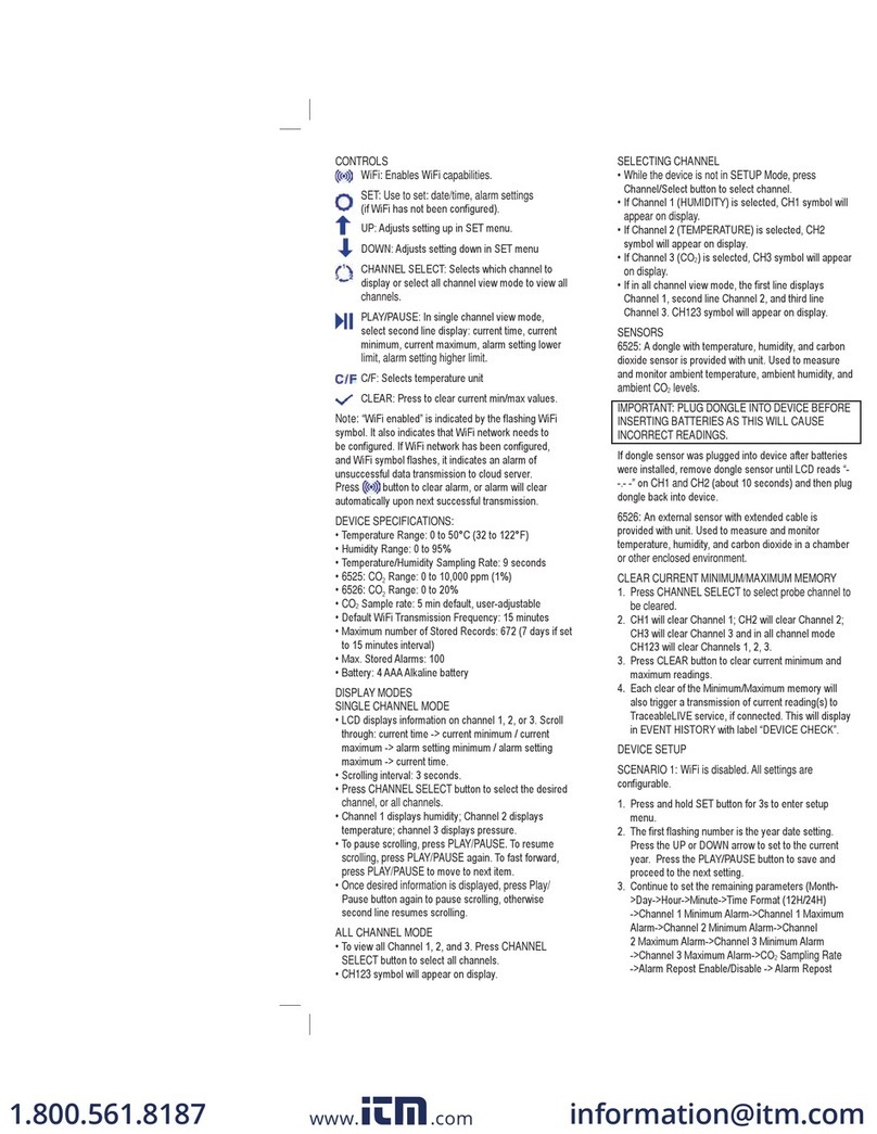 Itm Digi-Sense TraceableLIVE 18000-31 instructions