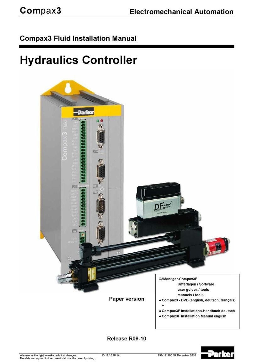 Parker Compax3 Fluid T40 User manual