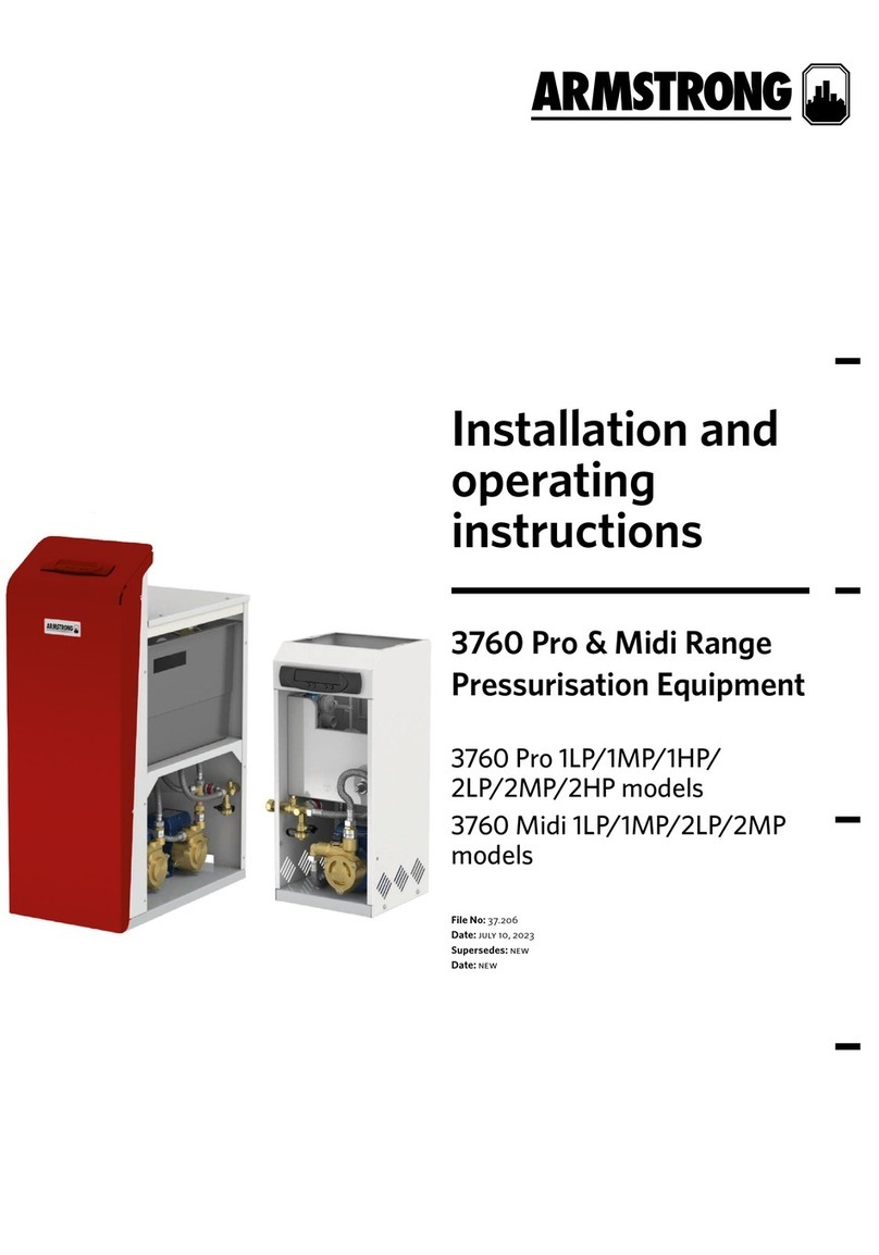 Armstrong 3760 Pro Series Installation and operating instructions