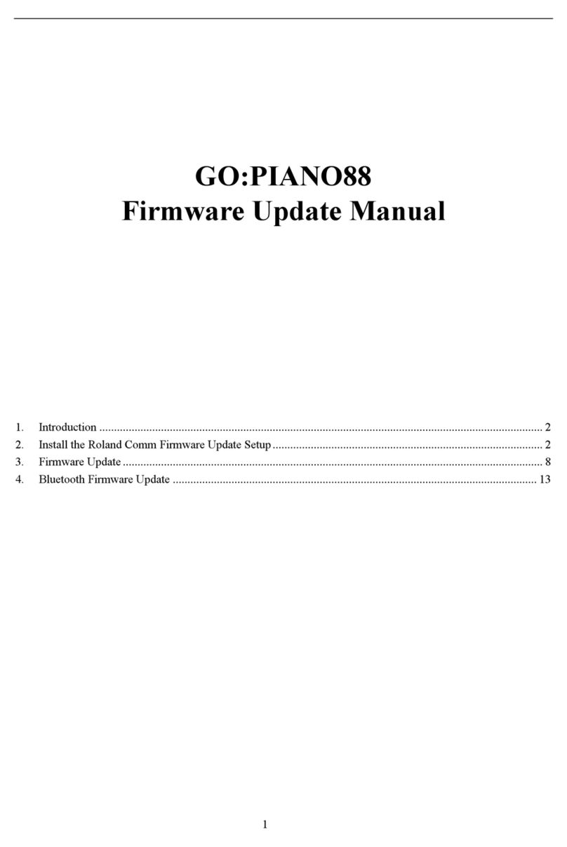 Roland GO PIANO88 Use and care manual