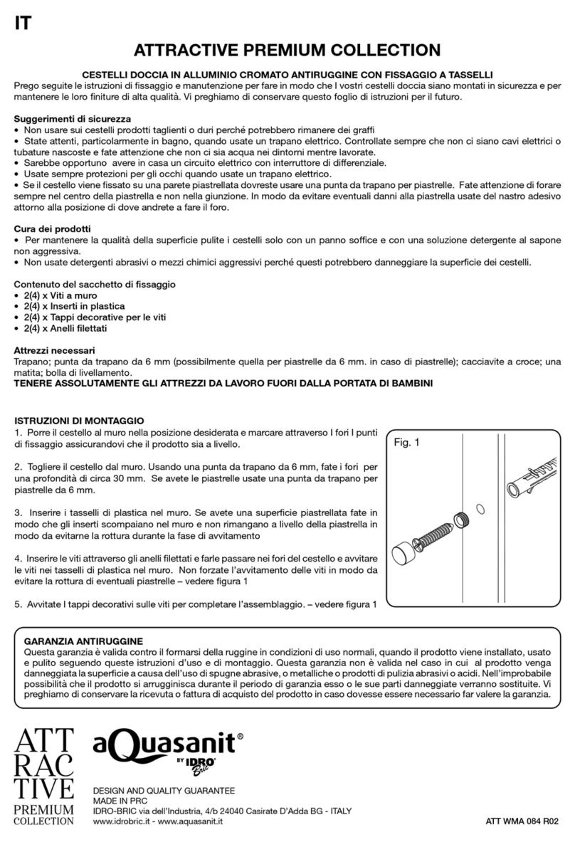 Croydex ATTRACTIVE PREMIUM QM770321 manual