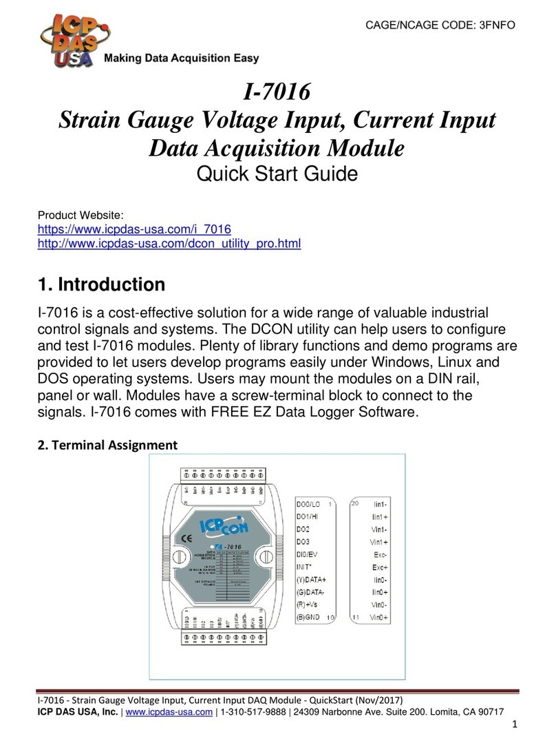 ICP DAS USA I-7016 quick start guide