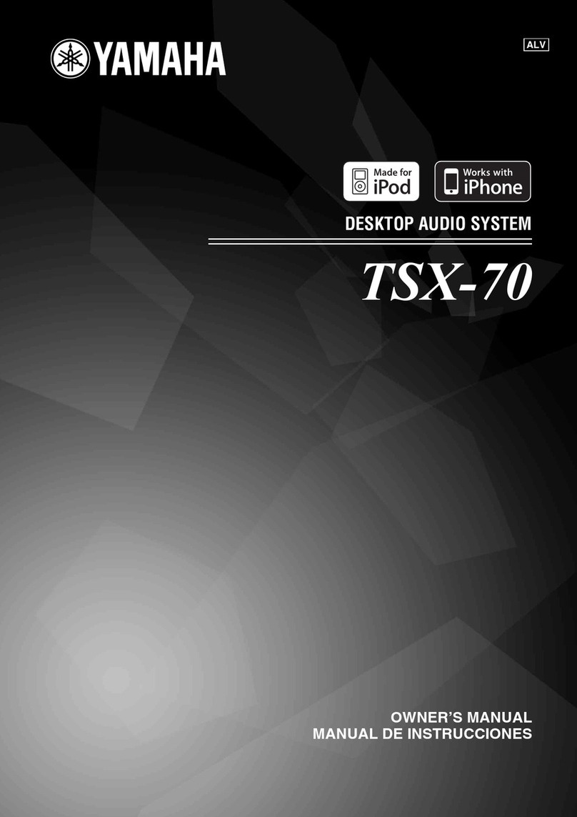 Yamaha TSX-70 owner's manual
