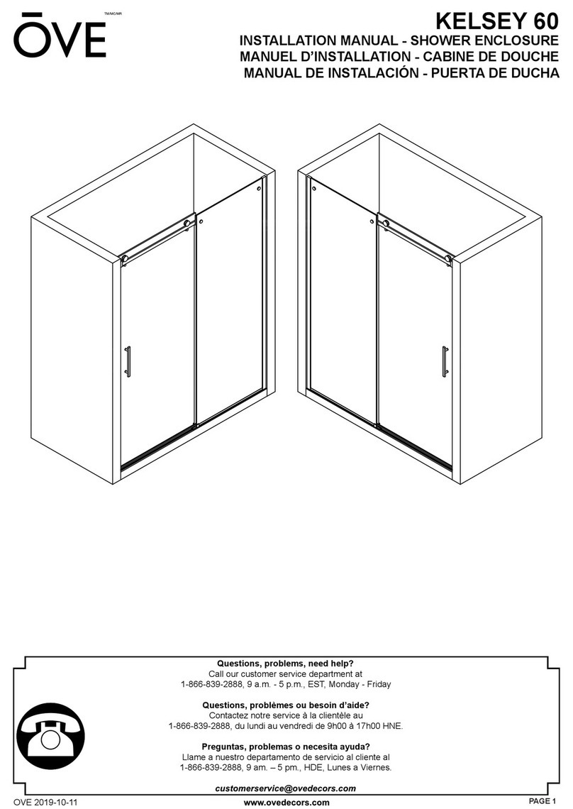 OVE KELSEY 60 installation manual