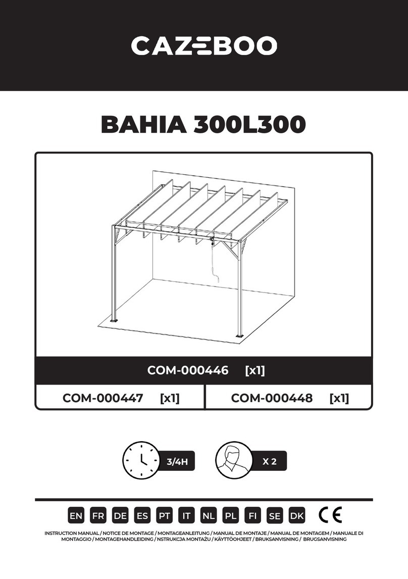 CAZEBOO BAHIA 300L300 User manual