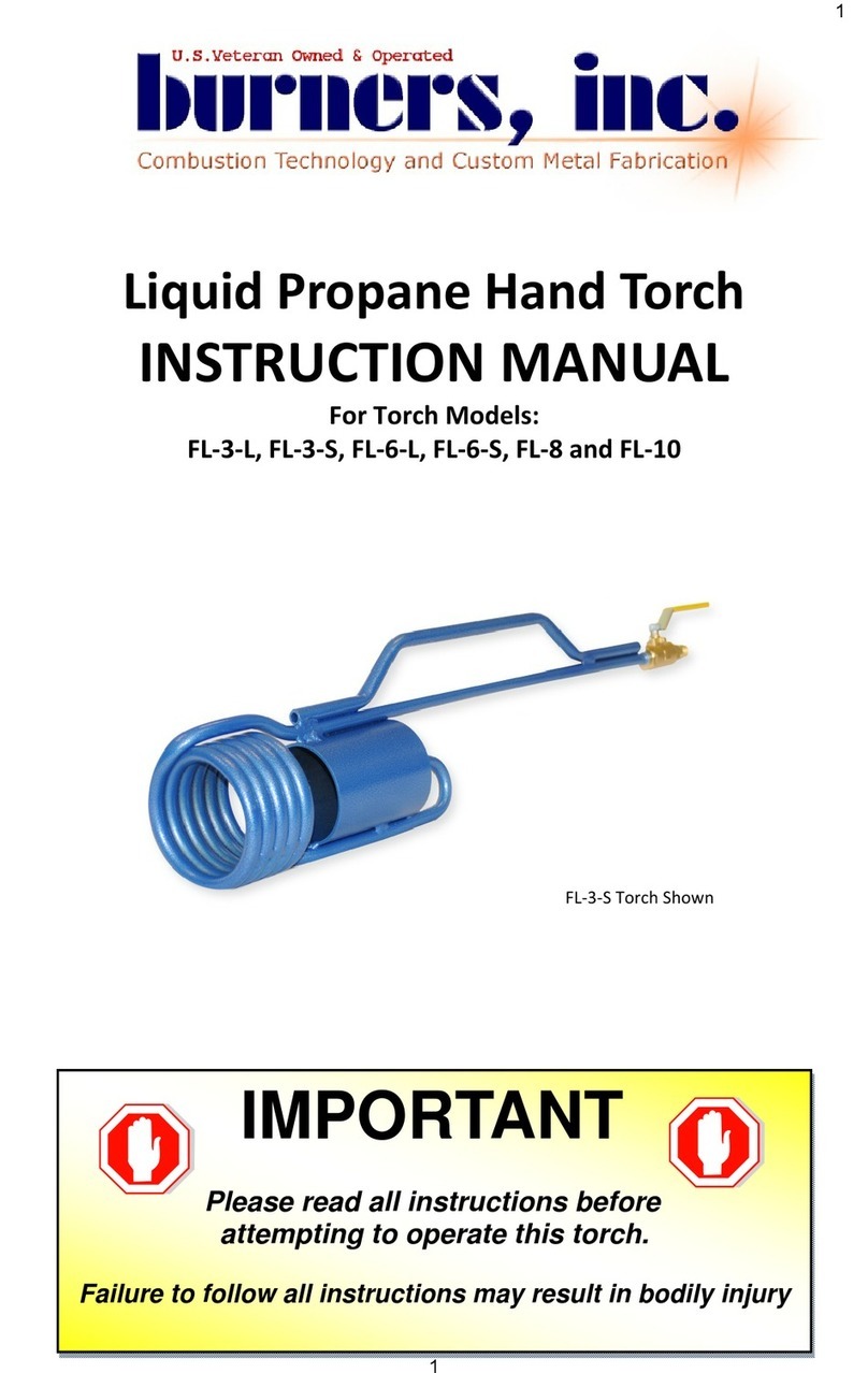 Burners FL-3-L User manual