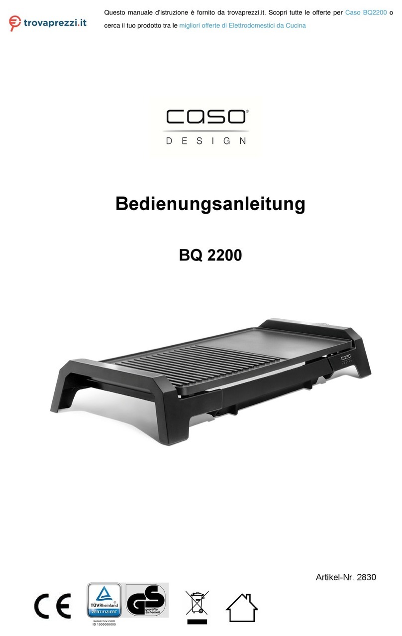 CASO DESIGN BQ 2200 User manual