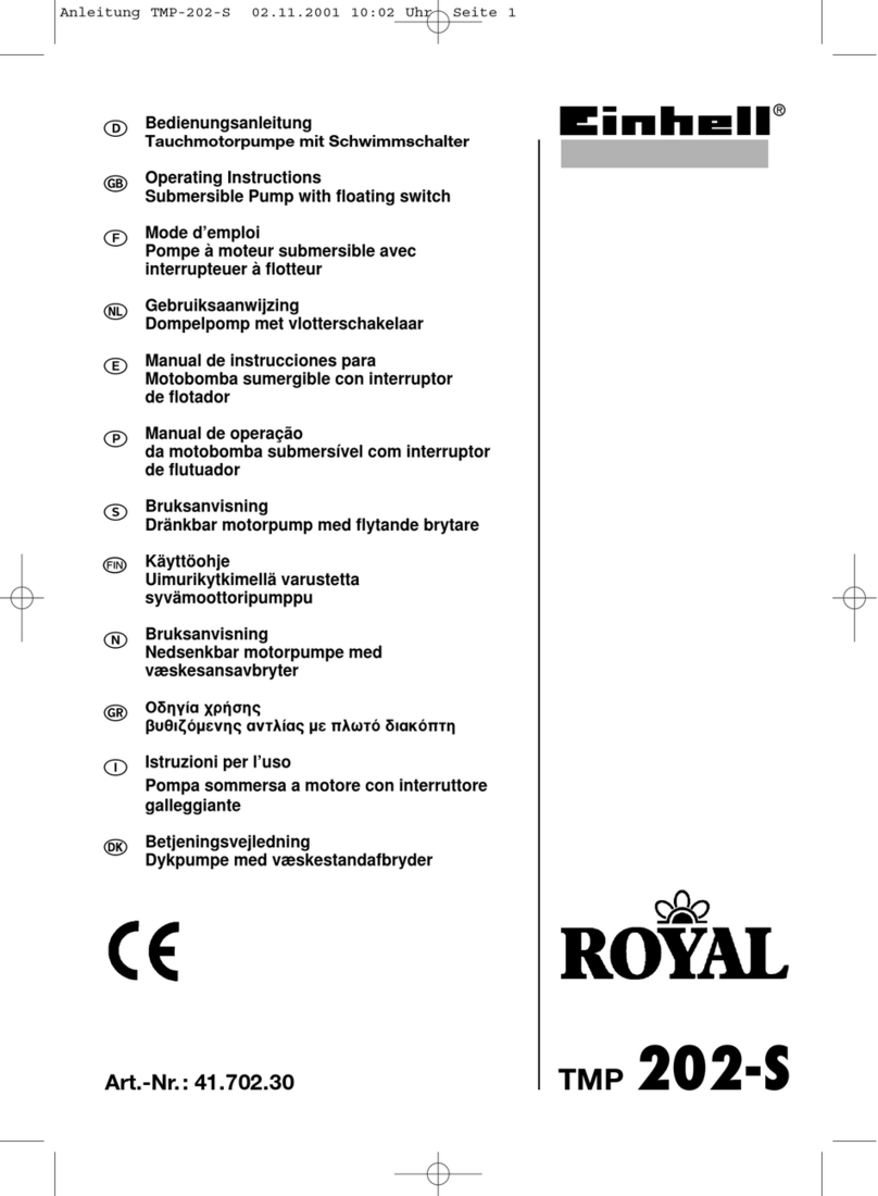 EINHELL ROYAL TMP 202-S User manual