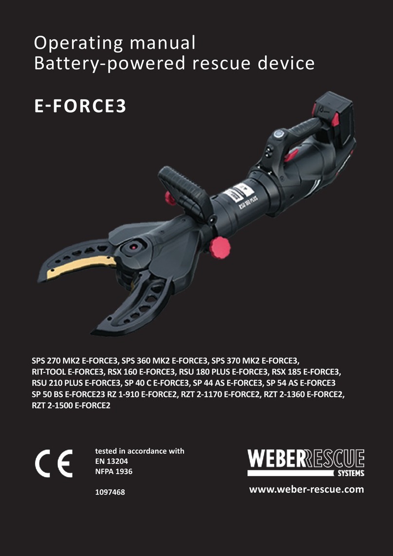 Weber Rescue Systems SPS 270 MK2 E-FORCE3 User manual Weber Rescue Systems SPS 270 MK2 E-FORCE3 User manual