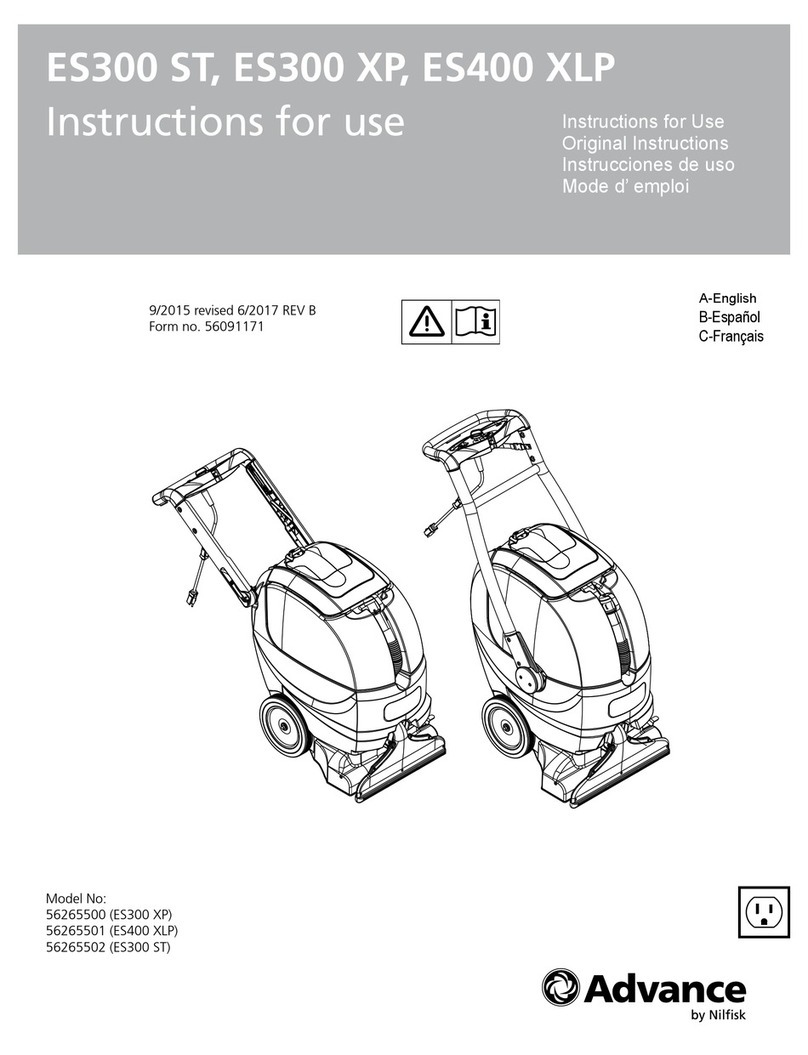 Nilfisk-Advance Advance ES300 ST User manual