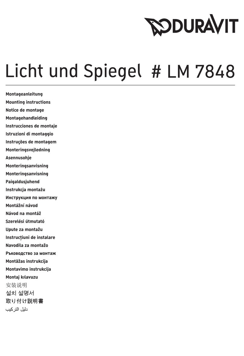 DURAVIT LM 7848 Mounting instructions