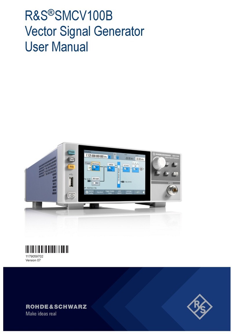 Rohde & Schwarz SMCVB-K980 User manual
