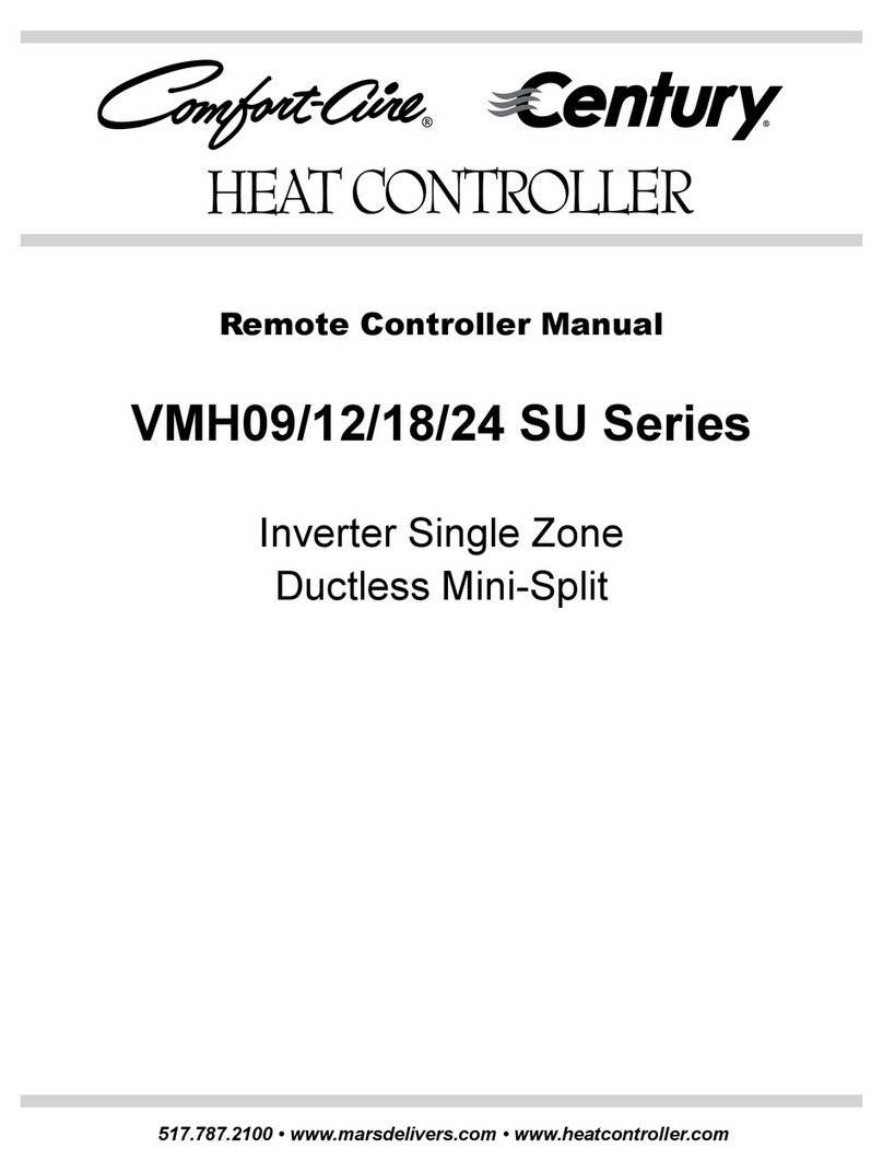 Comfortaire Century VMH09 SU Series manual