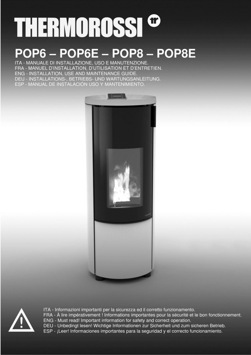 THERMOROSSI POP6E Installation and operating instructions