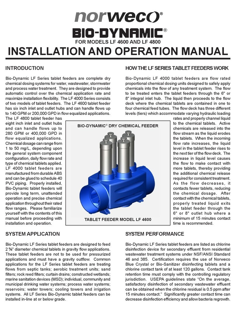 norweco BIO-DYNAMIC LF 4600 Installation and operation manual norweco BIO-DYNAMIC LF 4600 Installation and operation manual