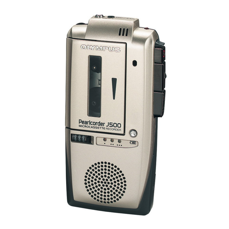 Olympus J500 - Pearlcorder Microcassette Dictaphone user manual