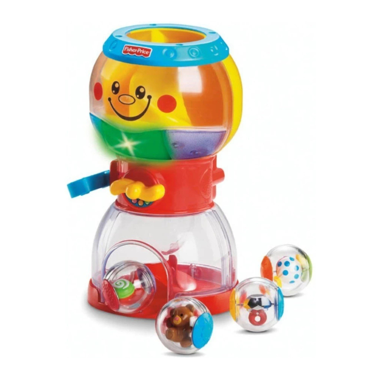 Fisher-Price Roll-A-Rounds Swirlin' Surprise Gumballs User manual