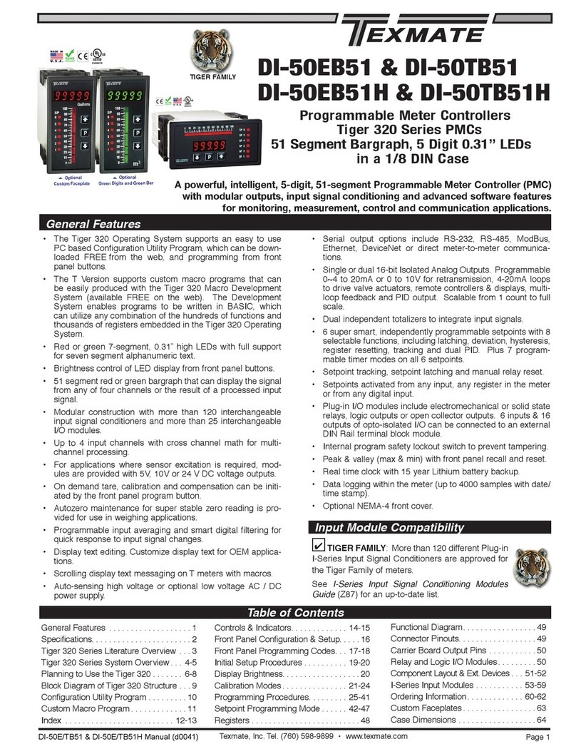 Texmate DI-50EB51 manual
