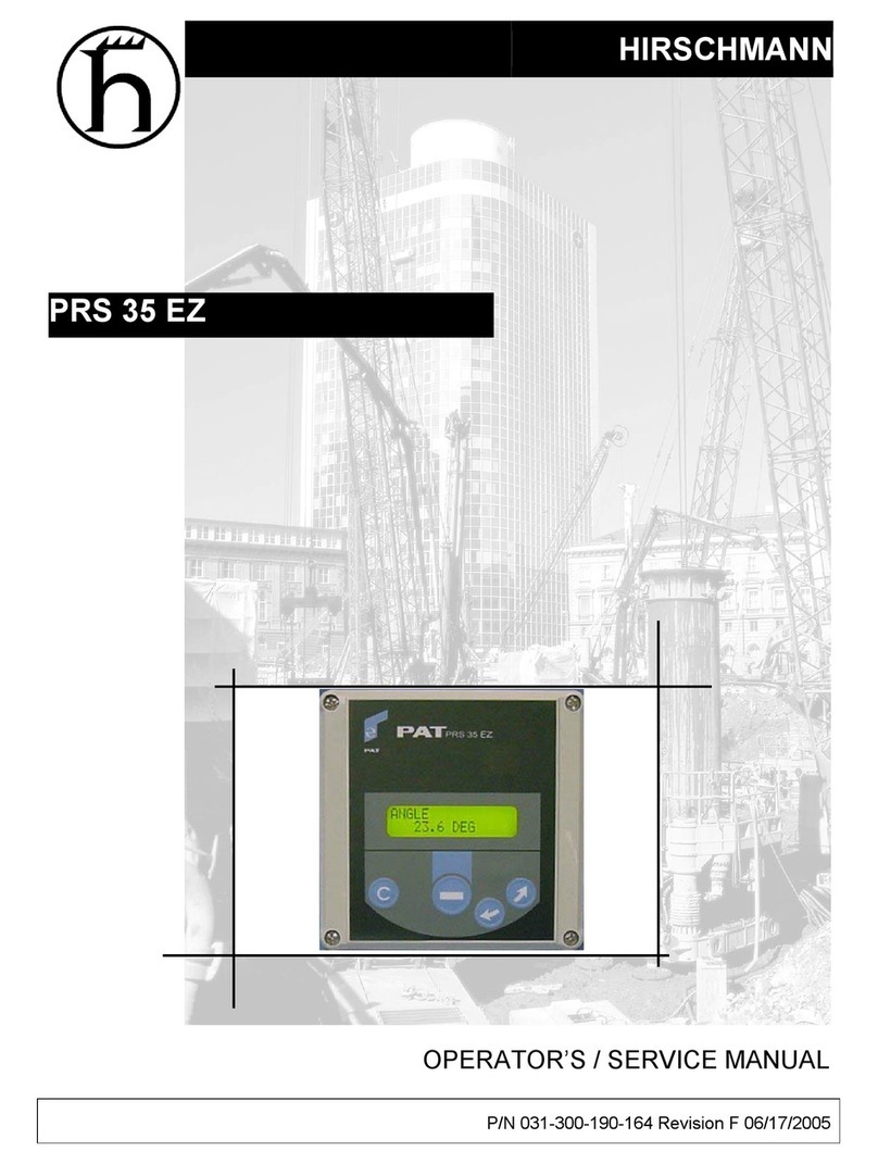 Hirschmann PRS 35 EZ Operators & service manual