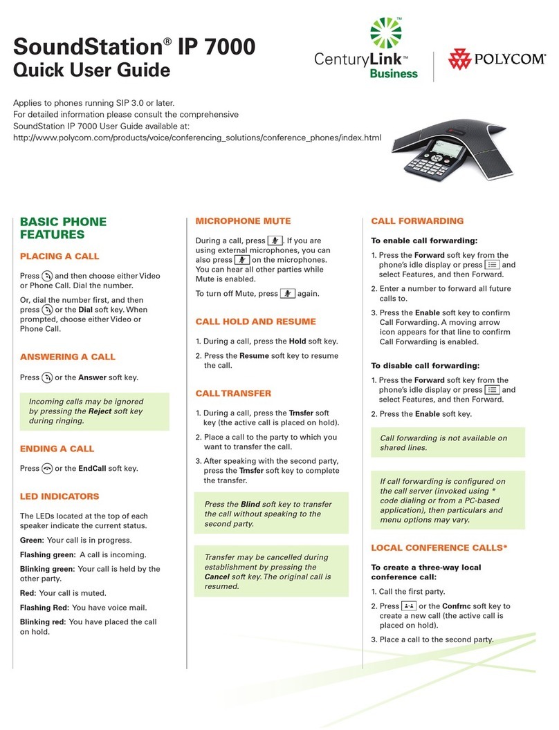 Polycom SoundStation IP 7000 Instruction manual