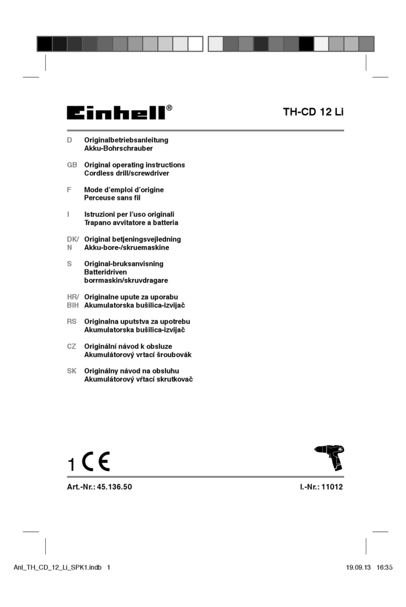 EINHELL TH-CD 12 Li User manual