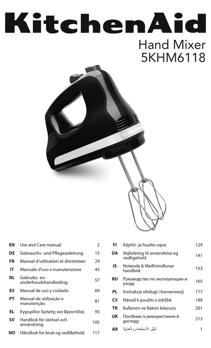 KitchenAid 5KHM6118 User manual KitchenAid 5KHM6118 User manual