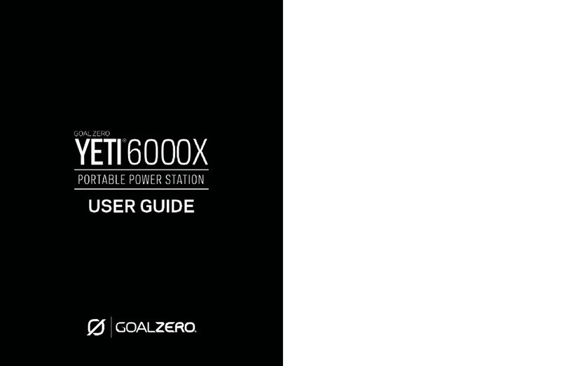 GOAL ZERO Yeti 6000X User manual