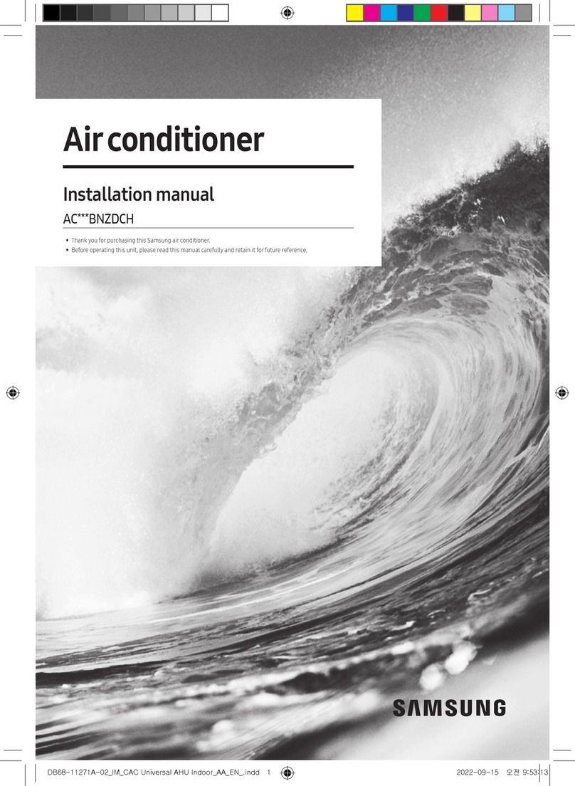 Samsung AC BNZDCH Series User manual Samsung AC BNZDCH Series User manual