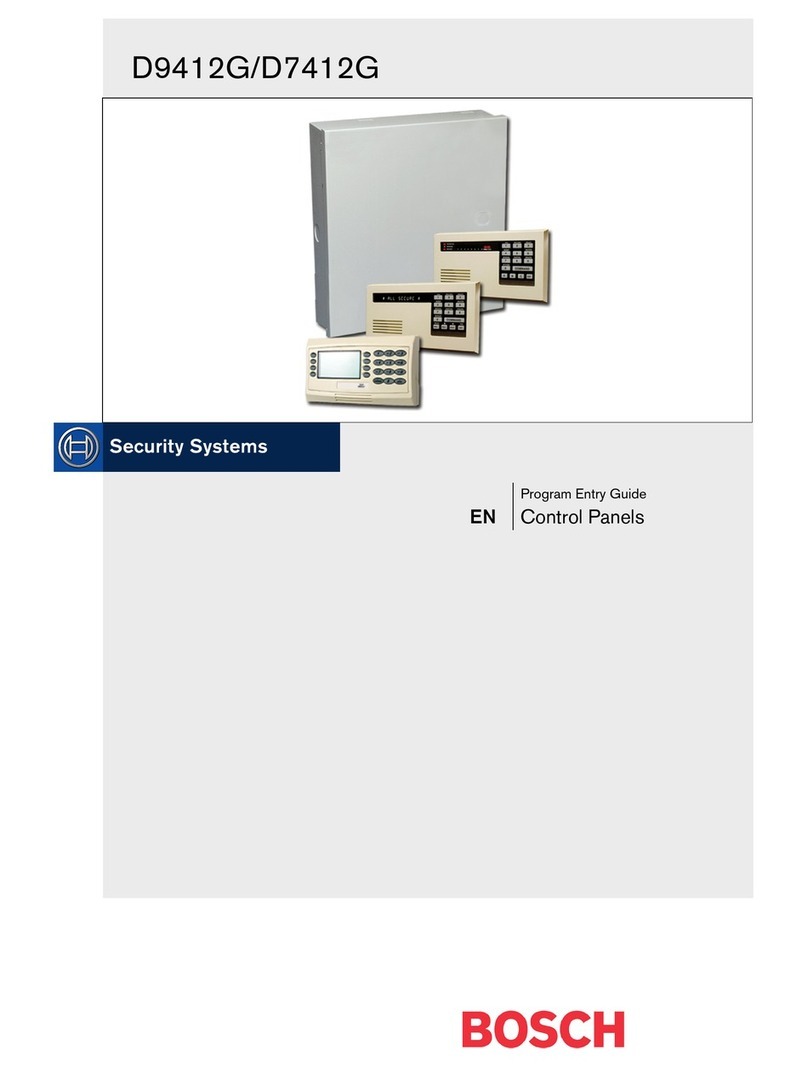 Bosch D9412G Program entry guide